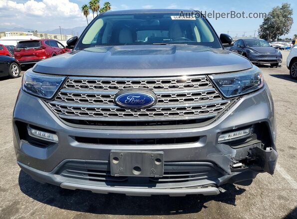 1FM5K7FW2MNA11610 2021 FORD EXPLORER Gray Front view