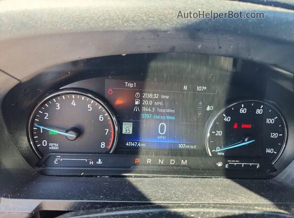 1FM5K7FW2MNA11610 2021 FORD EXPLORER Gray Instrument cluster view