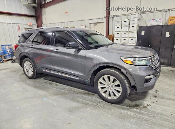 1FM5K7FW3MNA11406 2021 FORD EXPLORER Серый Передняя правая четверть