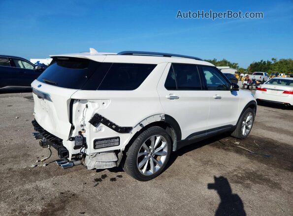 1FM5K7HC4MGC36375 2021 FORD EXPLORER White Rear right