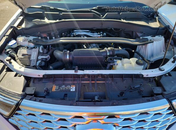 1FM5K7HC4MGC36375 2021 FORD EXPLORER White Engine compartment view