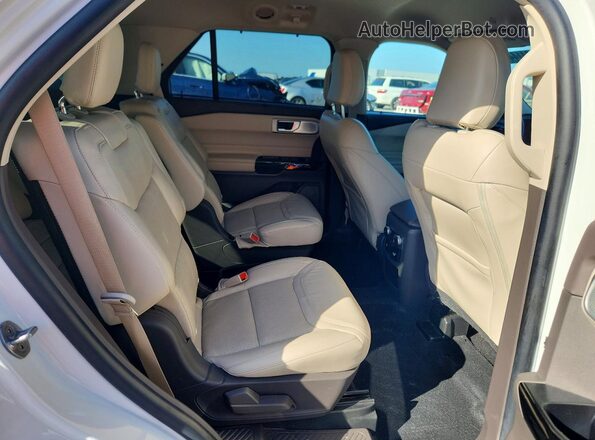 1FM5K7HC4MGC36375 2021 FORD EXPLORER White Rear interior view