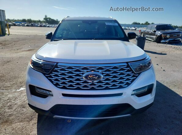 1FM5K7HC4MGC36375 2021 FORD EXPLORER White Front view