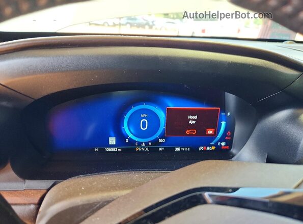 1FM5K7LCXNGA64927 2022 FORD EXPLORER White Instrument cluster view