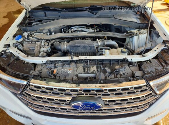 1FM5K7LCXNGA64927 2022 FORD EXPLORER White Engine compartment view