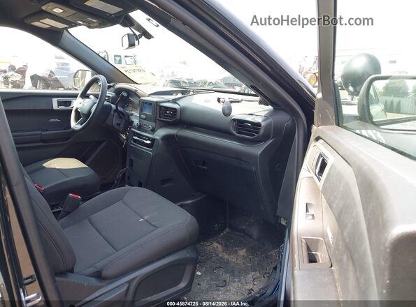 1FM5K8AB0RGA47205 2024 FORD POLICE INTERCEPTOR Black წინა სალონის ხედი
