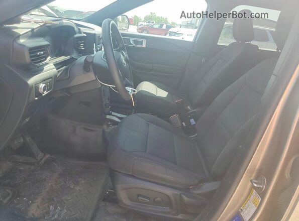 1FM5K8AB1LGC52510 2020 FORD EXPLORER Brown წინა სალონის ხედი