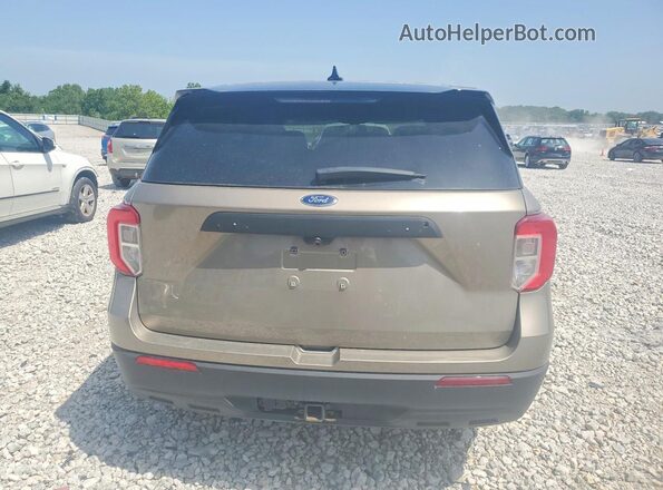 1FM5K8AB1LGC52510 2020 FORD EXPLORER Brown უკანა ხედი