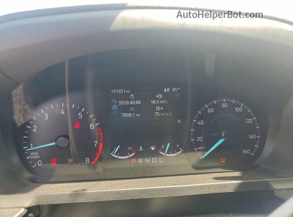 1FM5K8AB1LGC52510 2020 FORD EXPLORER Brown ხელსაწყოთა პანელის ხედი