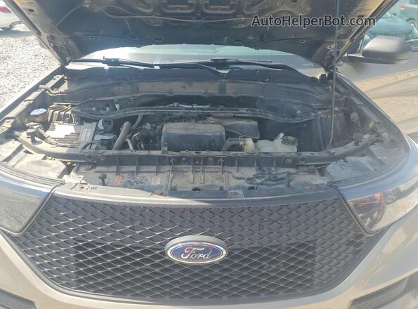 1FM5K8AB1LGC52510 2020 FORD EXPLORER Brown ძრავის განყოფილების ხედი