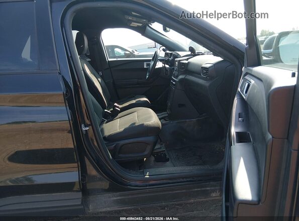 1FM5K8AB1LGD09384 2020 FORD POLICE INTERCEPTOR Black Widok wnętrza z przodu