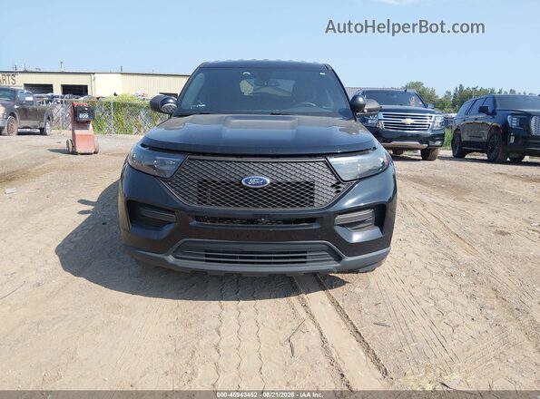 1FM5K8AB1LGD09384 2020 FORD POLICE INTERCEPTOR Black Widok zestawu wskaźników