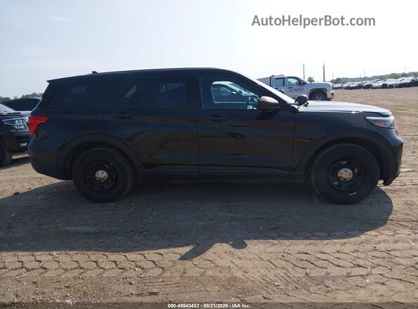 1FM5K8AB1LGD09384 2020 FORD POLICE INTERCEPTOR Black Widok wnętrza z tyłu