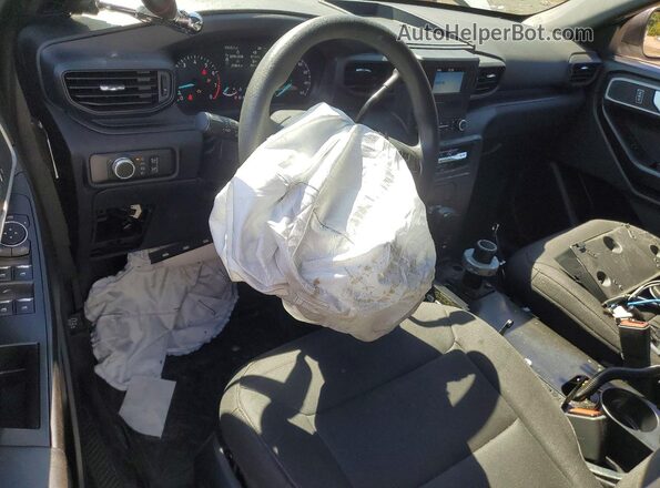 1FM5K8AB1MGA52812 2021 FORD EXPLORER Белый Вид панели приборов