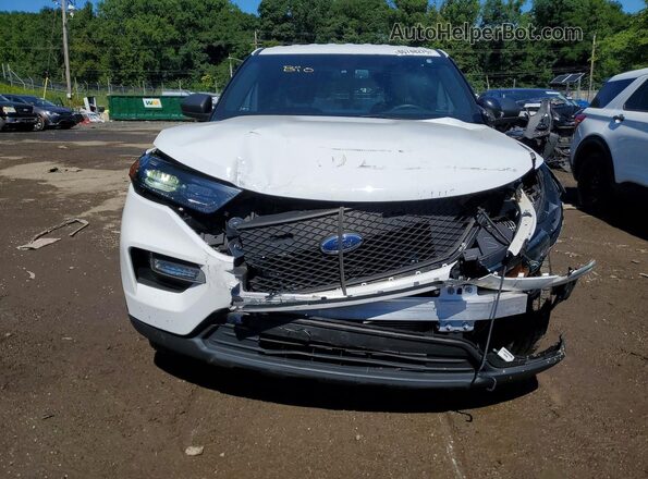 1FM5K8AB1MGA52812 2021 FORD EXPLORER Белый Вид спереди