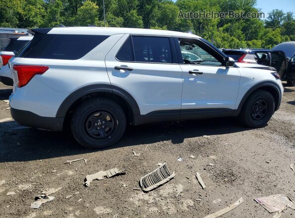 1FM5K8AB1MGA52812 2021 FORD EXPLORER Белый Задняя правая четверть
