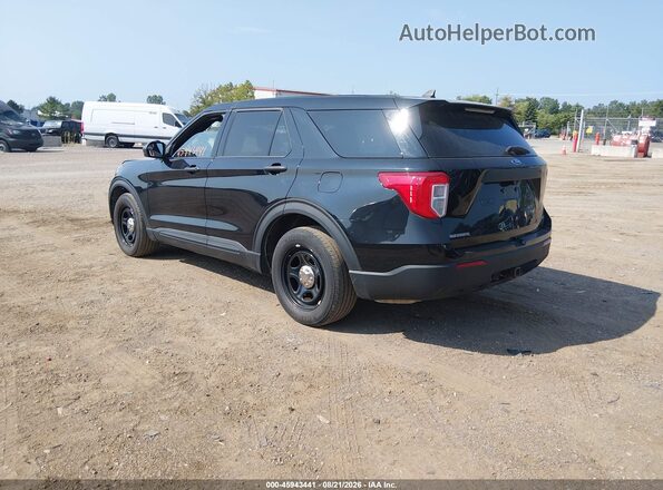 1FM5K8AB1MGA64863 2021 FORD POLICE INTERCEPTOR Black Tył lewy