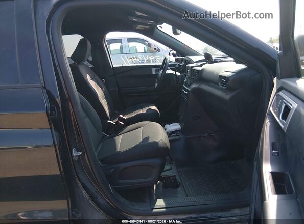 1FM5K8AB1MGA64863 2021 FORD POLICE INTERCEPTOR Black Widok wnętrza z przodu