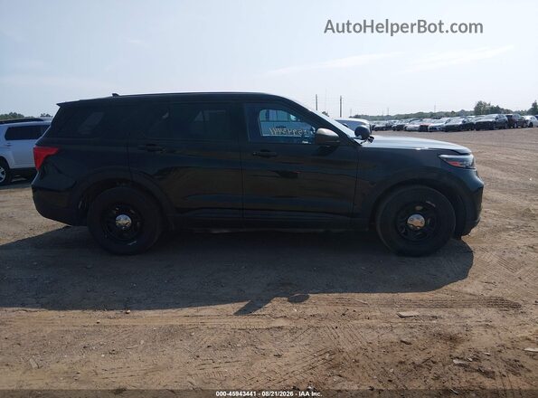 1FM5K8AB1MGA64863 2021 FORD POLICE INTERCEPTOR Black Widok wnętrza z tyłu