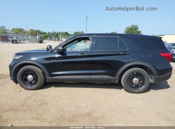 1FM5K8AB1MGA64863 2021 FORD POLICE INTERCEPTOR Black Widok wnętrza 360 stopni