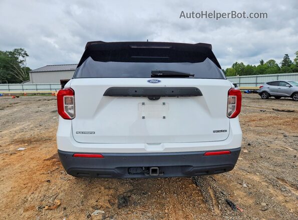 1FM5K8AB2NGA05385 2022 FORD EXPLORER White Widok z tyłu