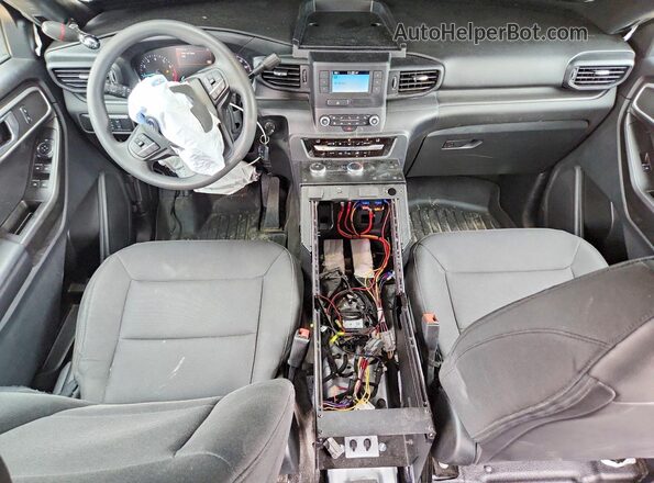1FM5K8AB2NGA05385 2022 FORD EXPLORER White Widok deski rozdzielczej