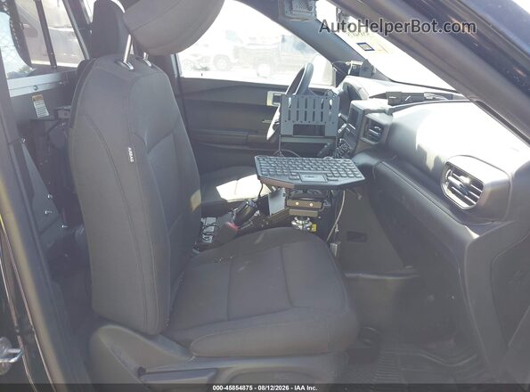 1FM5K8AB3MGA24736 2021 FORD POLICE INTERCEPTOR Black Вид салону спереду