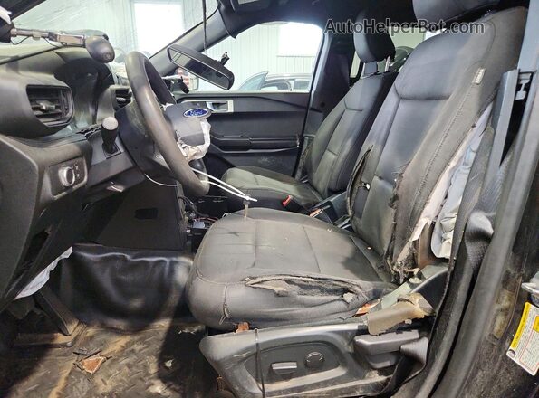 1FM5K8AB3MGA42802 2021 FORD EXPLORER Black Вид салону спереду