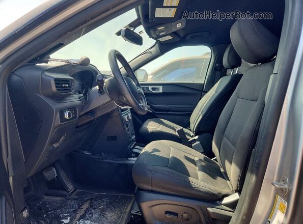 1FM5K8AB4LGA19642 2020 FORD EXPLORER Silver წინა სალონის ხედი