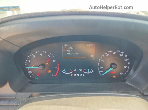 1FM5K8AB4LGA19642 2020 FORD EXPLORER Silver ხელსაწყოთა პანელის ხედი