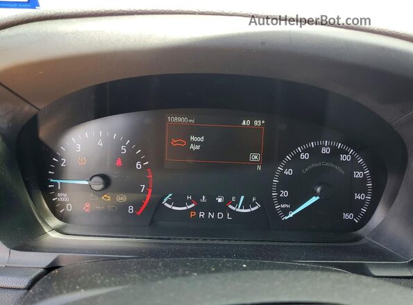 1FM5K8AB5LGC14391 2020 FORD EXPLORER White Instrument cluster view
