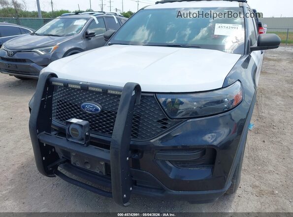 1FM5K8AB5MGA24737 2021 FORD POLICE INTERCEPTOR Black Դիմացի տեսք