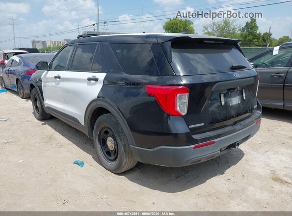 1FM5K8AB5MGA24737 2021 FORD POLICE INTERCEPTOR Черный Задняя левая четверть