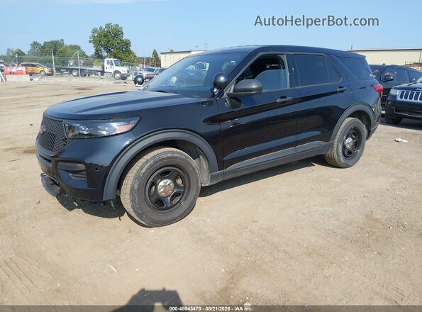 1FM5K8AB5NGA56105 2022 FORD POLICE INTERCEPTOR Black Przód lewy