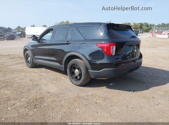 1FM5K8AB5NGA56105 2022 FORD POLICE INTERCEPTOR Black Tył lewy