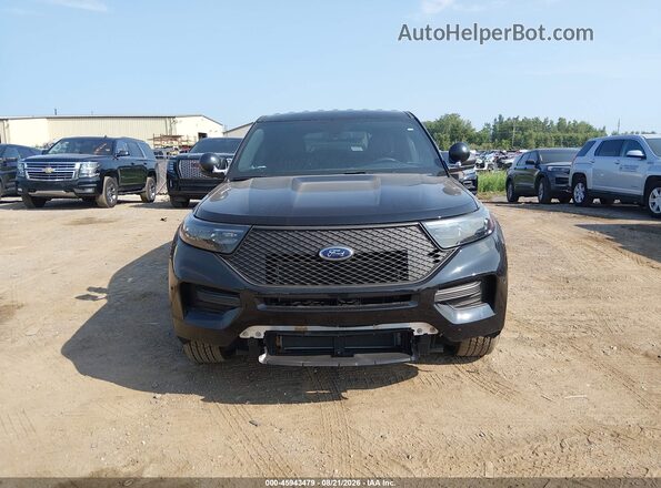 1FM5K8AB5NGA56105 2022 FORD POLICE INTERCEPTOR Black Widok zestawu wskaźników