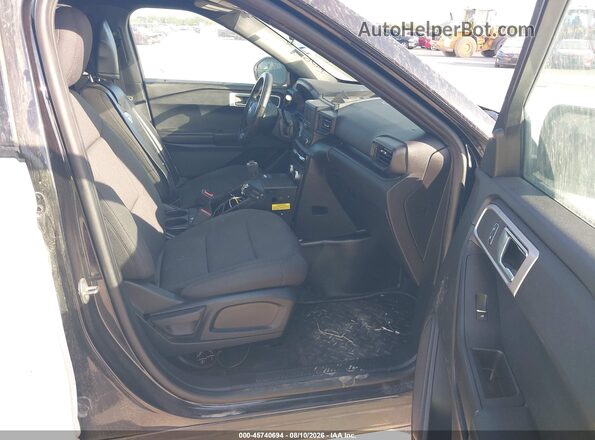 1FM5K8AB6MGA24732 2021 FORD POLICE INTERCEPTOR Black წინა სალონის ხედი
