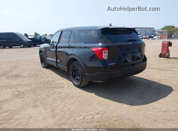 1FM5K8AB6NGA54170 2022 FORD POLICE INTERCEPTOR Black Tył lewy