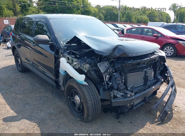 1FM5K8AB7MGA06448 2021 FORD POLICE INTERCEPTOR Black Вид спереду