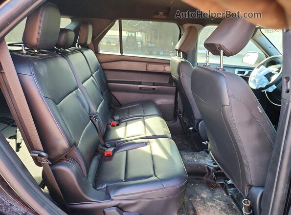 1FM5K8AB7MGC02048 2021 FORD EXPLORER Black Vista interior trasera