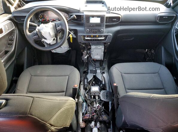 1FM5K8AB8MGA43864 2021 FORD EXPLORER Black Widok deski rozdzielczej
