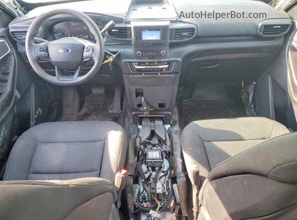1FM5K8AB9LGA71574 2020 FORD EXPLORER Белый Вид панели приборов