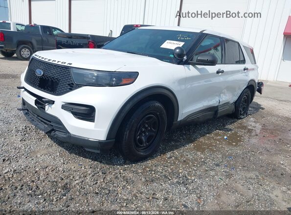 1FM5K8AC3PGA32705 2023 FORD POLICE INTERCEPTOR White Առջևի ձախ երեք քառորդ տեսարան