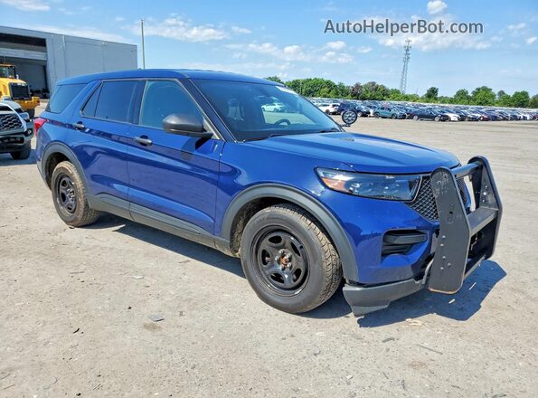 1FM5K8AC5PGB98658 2023 FORD EXPLORER Синий Передняя правая четверть