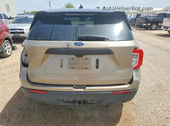 1FM5K8AC8LGD01906 2020 FORD EXPLORER Beige უკანა ხედი