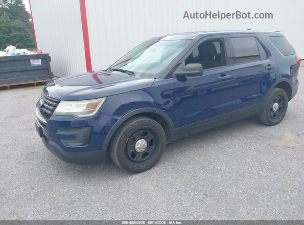 1FM5K8AR0GGC94833 2016 FORD UTILITY POLICE INTERCEPTOR Black წინა მარცხენა ხედი სამი მეოთხედიდან