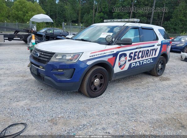 1FM5K8AR0HGC57315 2017 FORD UTILITY POLICE INTERCEPTOR Белый Передняя левая четверть