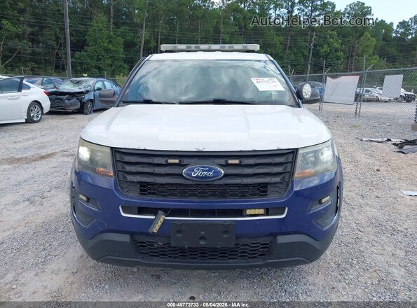 1FM5K8AR0HGC57315 2017 FORD UTILITY POLICE INTERCEPTOR Белый Вид щитка приборов