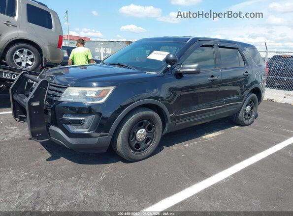 1FM5K8AR0HGD22597 2017 FORD UTILITY POLICE INTERCEPTOR Black Przód lewy