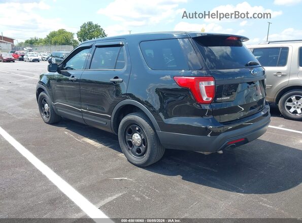 1FM5K8AR0HGD22597 2017 FORD UTILITY POLICE INTERCEPTOR Black Tył lewy